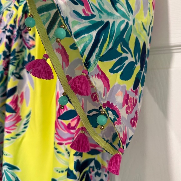 HTF   EUC Lilly Pulitzer Payge off the shoulder  Dress Size Medium  🦄🦄🦄 - Picture 8 of 10